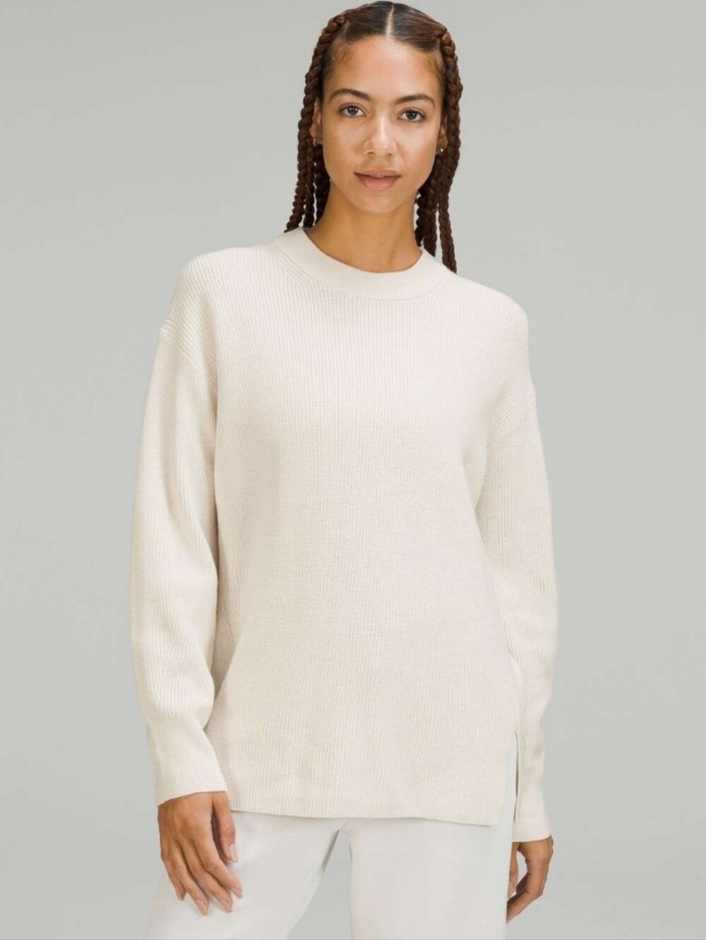 #341. lululemon Merino Wool-blend Ribbed Crewneck Sweater. MSRP $128